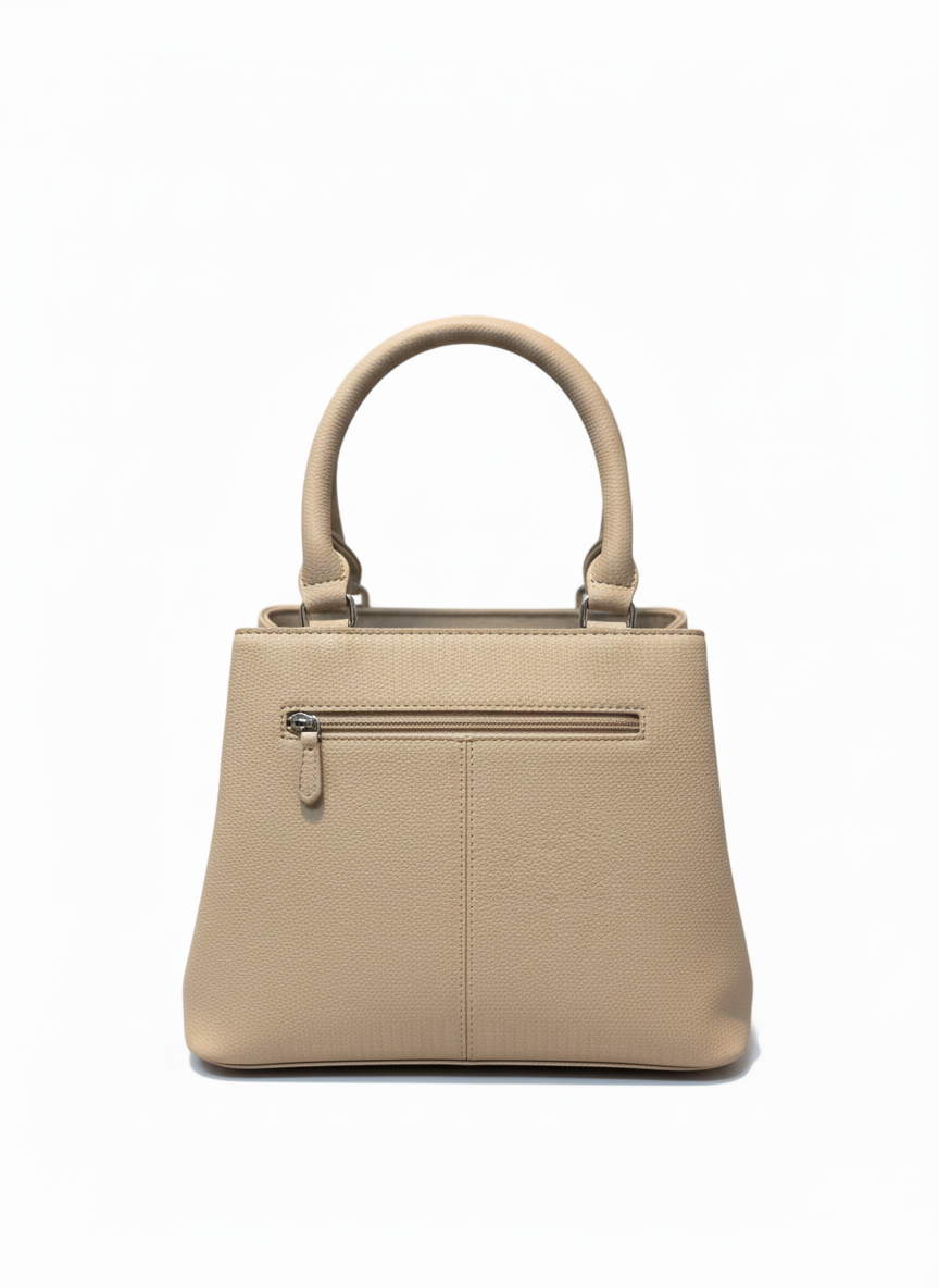 Beige Textured Ladies Bags - Image 3